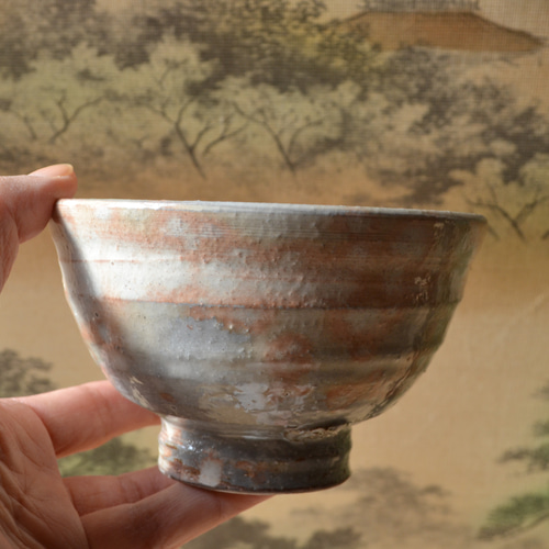 新着！】御本手 抹茶茶碗(ホタル) ☆萩焼 窯変 茶碗・めし碗 ねこ