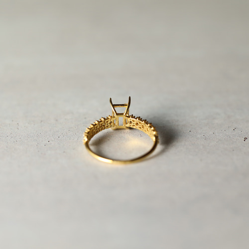 K18・プラチナ〉一点物◇レッドトルマリン ラティスリング （石No.tr