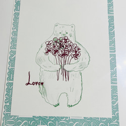 sale展示イラスト3枚セット花の絵、クロバツメクサ、ディコンドラ、母の日の花束 4枚目の画像