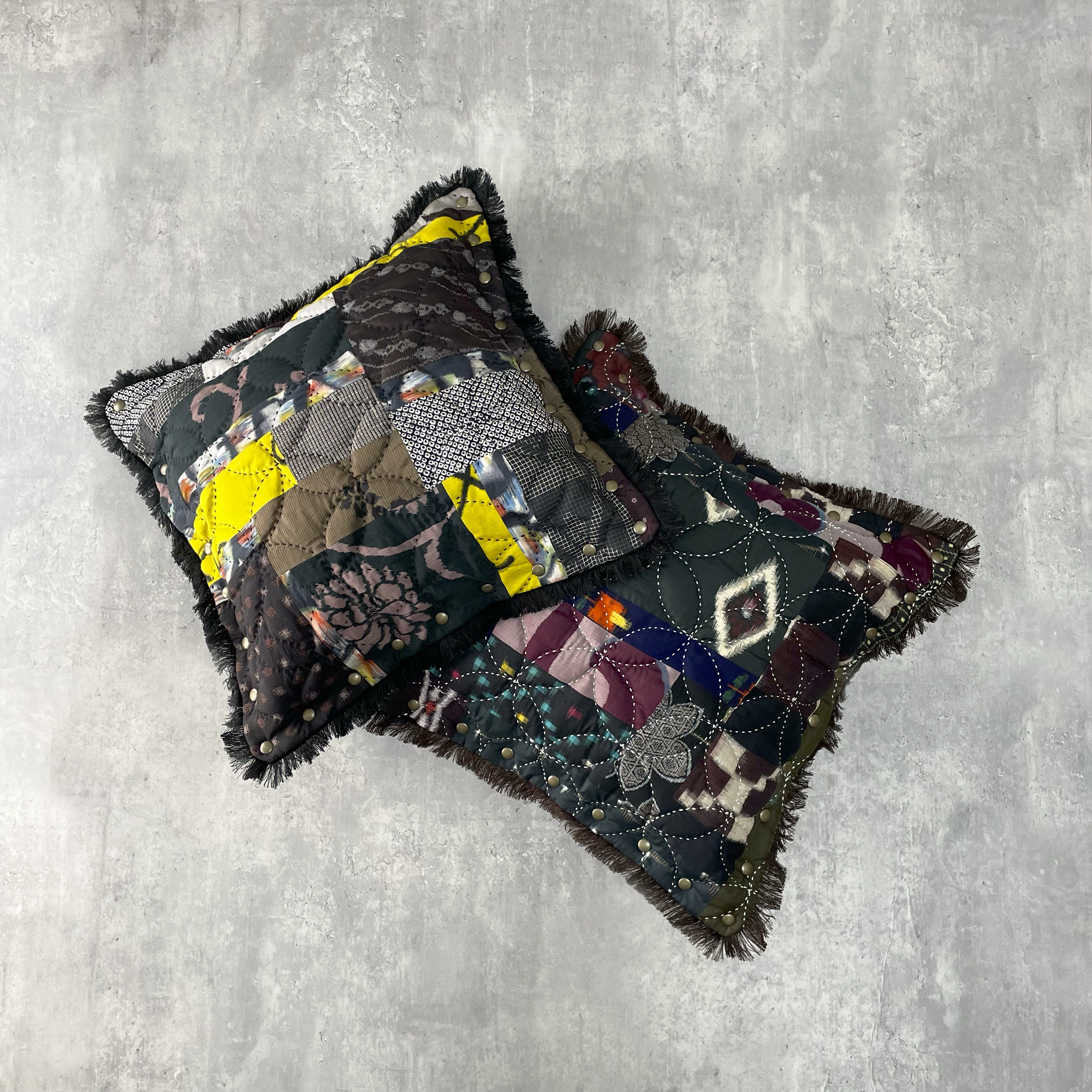 VINTAGE KIMONO CUSHION COVER『七宝 SHIPPO』