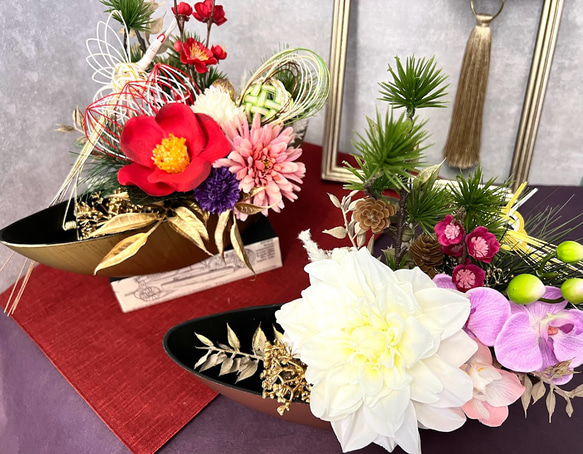 ✿\"とっても\" 大きなお正月用のアレンジ　〜明るいアレンジ〜 ✿ とっても 大きなお正月用のアレンジ 〜明るいアレンジ〜