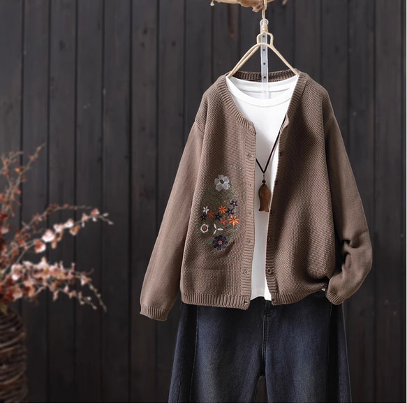 新作♦︎暖かい クルーネックニットセーター トップス 全8色 6枚目の画像