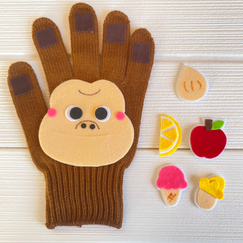8260円→手袋シアター こんこんくしゃん 食いしん坊なゴリラ ゆび　ねずみ 8260円→手袋シアター こんこんくしゃん 食いしん坊なゴリラ