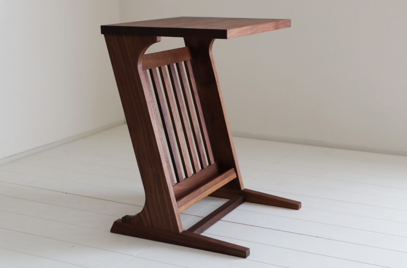 ソファサイドテーブル　サイドテーブル　ウォールナット　Lサイズ sideta01L-wal