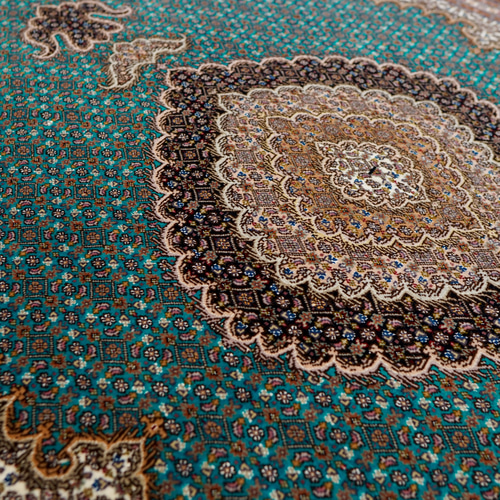 105×64cm【手織りペルシャ絨毯】タブリーズ産 50 raj 210×152cm