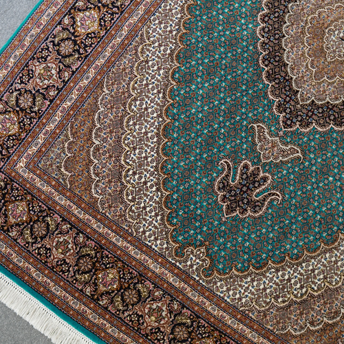 120×82cm【ペルシャ手織り絨毯 タブリーズ産　50RAJ】 | Decorworks powered by BASE
