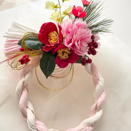 お正月飾り◇しめ縄飾り しめ縄・しめ飾り anelaほのほの 通販