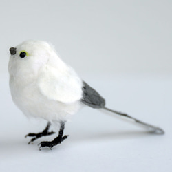 土佐和紙×ひよこ窯　「シマエナガ」　～小さな小鳥シリーズ～ 2枚目の画像