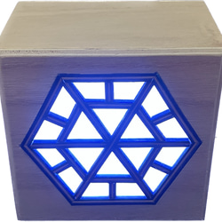 Cubic Lamp With Kumiko - Marine 5枚目の画像