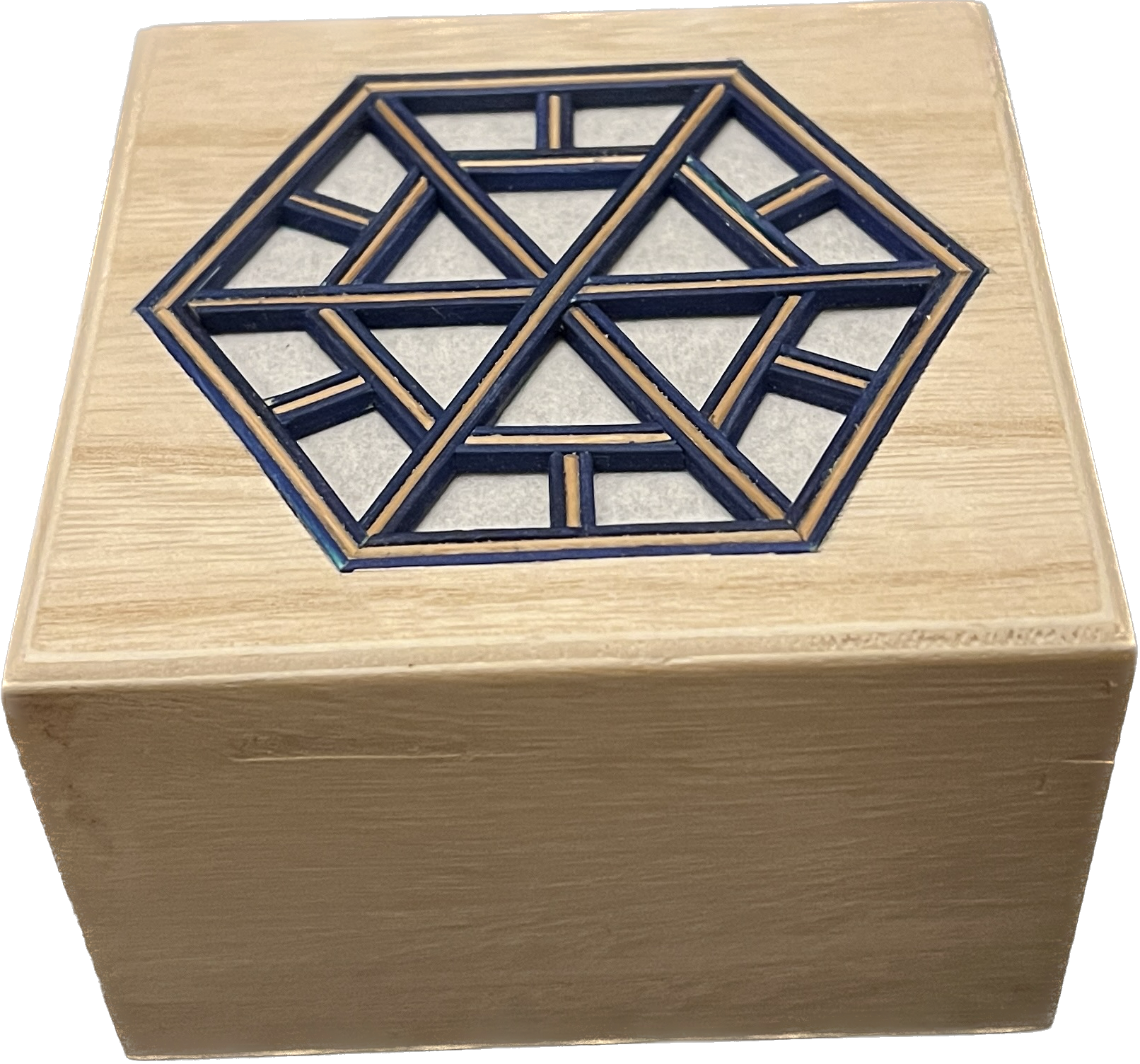 Cubic Lamp With Kumiko - Marine