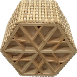 Hexagonal Bamboo Lamp With Kumiko - Small 2枚目の画像