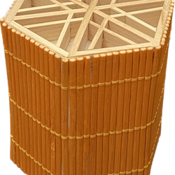 Hexagonal Bamboo Lamp With Kumiko - Medium 1枚目の画像