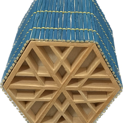 Hexagonal Bamboo Lamp With Kumiko - Medium 2枚目の画像