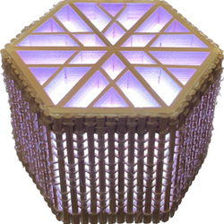 Hexagonal Bamboo Lamp With Kumiko - Small 4枚目の画像