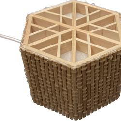 Hexagonal Bamboo Lamp With Kumiko - Small 2枚目の画像