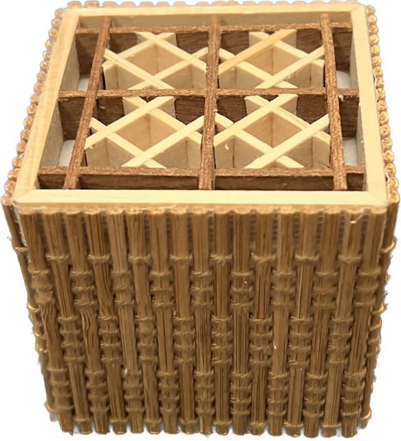 Cubic Bamboo Lamp With Kumiko - Small 2枚目の画像