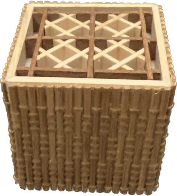Cubic Bamboo Lamp With Kumiko - Small 1枚目の画像