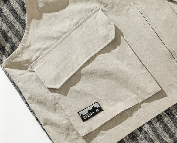 春と秋の新品ベストシャツ長袖男性ゆったり縞シャツコート 2カラー 20.-1206 10枚目の画像