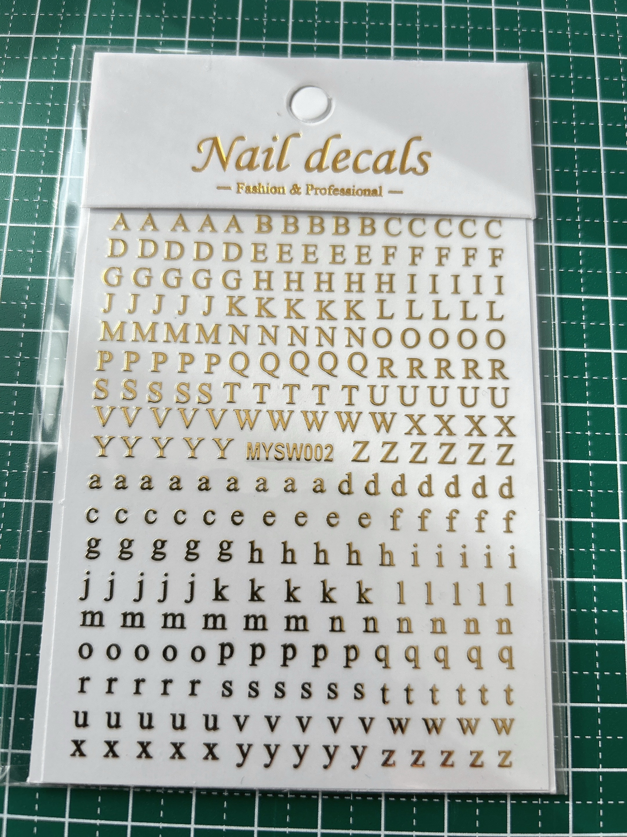 ネイルシール ブランドロゴ・アルファベットセット