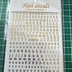 No.164 1枚 ネイルシール アルファベット ネイルデザイン ジェルネイル