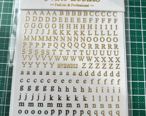 ネイルシール ブランドロゴ・アルファベットセット ネイルシール ブランドロゴ・アルファベットセット ロゴステッカー 文字