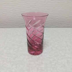 【らせん 一口ビール】ピンク ☆切子 ギフト インテリア☆ 12枚目の画像