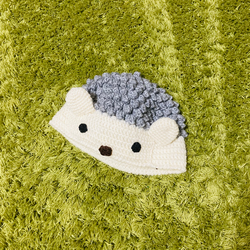 苔田かえる作‼️ハリネズミのニット帽 帽子(ベビー・キッズ) 苔田