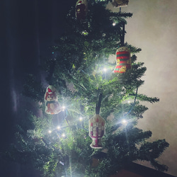 一生使えるクリスマスオーナメント③キャンドル　刺繍/蝋燭/クリスマスツリー飾り/クリスマス小物 6枚目の画像