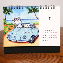 Tomoshibi ねこアートカレンダー2024  #卓上B6 #猫 #ねこ #辰年 #辰 #龍 #招き猫 #富士山 9枚目の画像