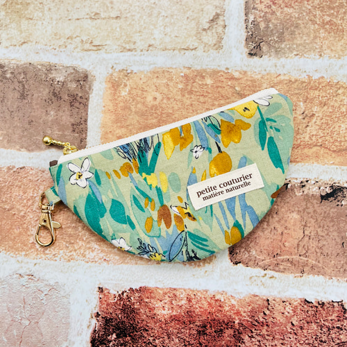 半月ポーチ 花柄 ポーチ sunnyshell 通販 16974706｜Creema(クリーマ