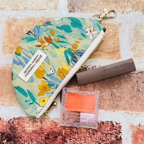 半月ポーチ 花柄 ポーチ sunnyshell 通販 16974706｜Creema(クリーマ