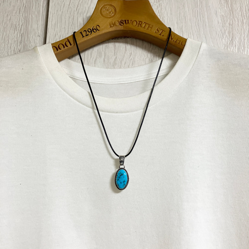 スリーピングビューティー　ターコイズ　シルバーネックレス#インディアンジュエリー スリーピングビューティー ターコイズ トルコ石 シルバー