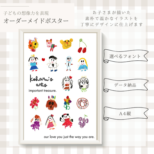 アートポスター 保育園作品 幼稚園作品 子どもの作品 卒園 卒業 