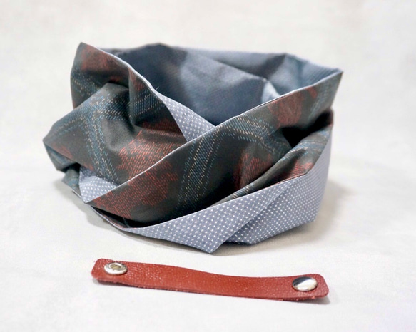 【一点モノ】大島紬 着物リメイク ギャザー スカート & スヌード 〜 四季 で心地良い 上質 絹 100% 〜 F1433663285(11050円)