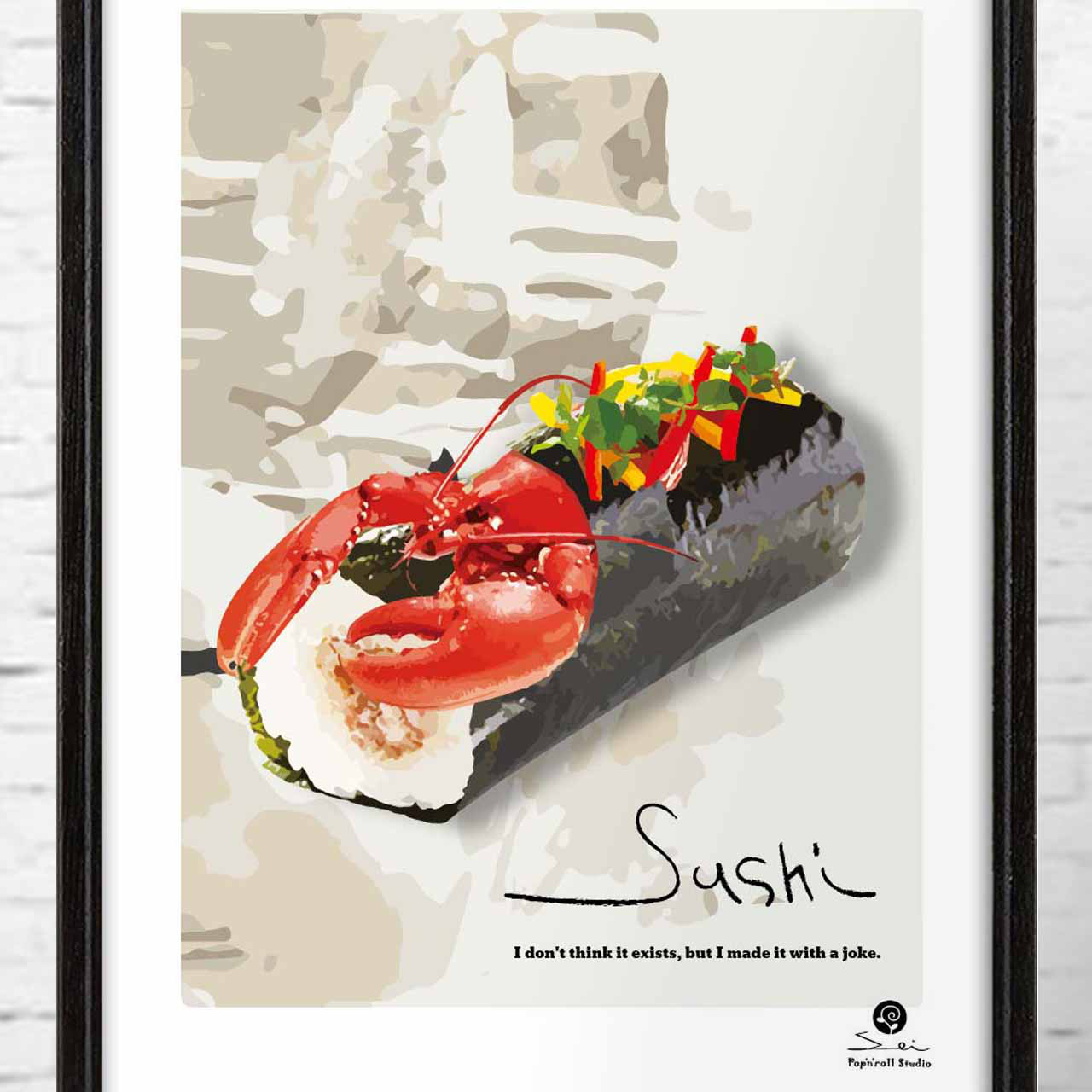 北欧寿司　イラスト　ポスター　A4 A3 A2 A1　アートポスター　アート/sei/検索　新着順　148