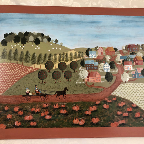 マロン様優先、昔に描いたトールペイント作品、風景画 その他