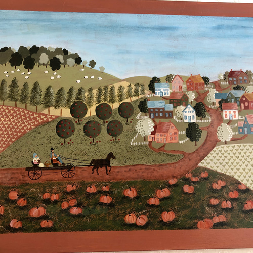 七人の小人 置物 トールペイント 作品 7人の小人 置物