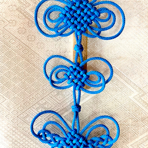 組紐の壁飾り 青 大90cm タペストリー・壁掛け 訶梨勒 KARIROKU 通販