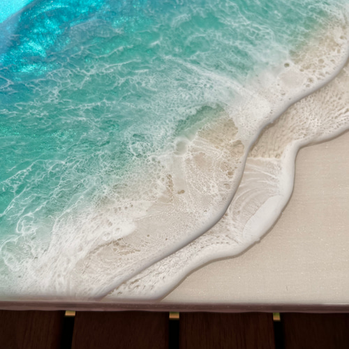 受注制作品】A5サイズ 木製パネル オーシャンレジンアート その他