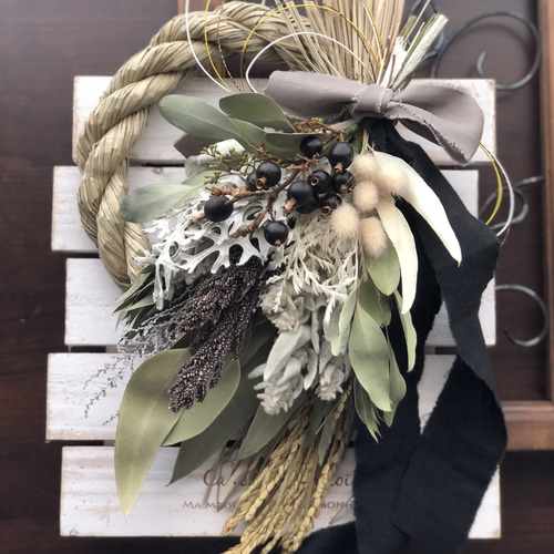 しめ縄スワッグ／2Way 選べるカラー