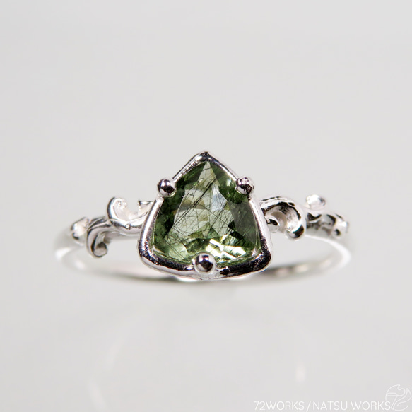 ルチルペリドット リング / Rutilated Peridot Ring 3枚目の画像