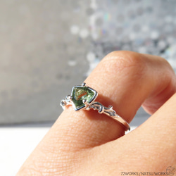 ルチルペリドット リング / Rutilated Peridot Ring 6枚目の画像