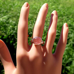 ストロベリークォーツSV925リング strawberry quartz ring 9枚目の画像