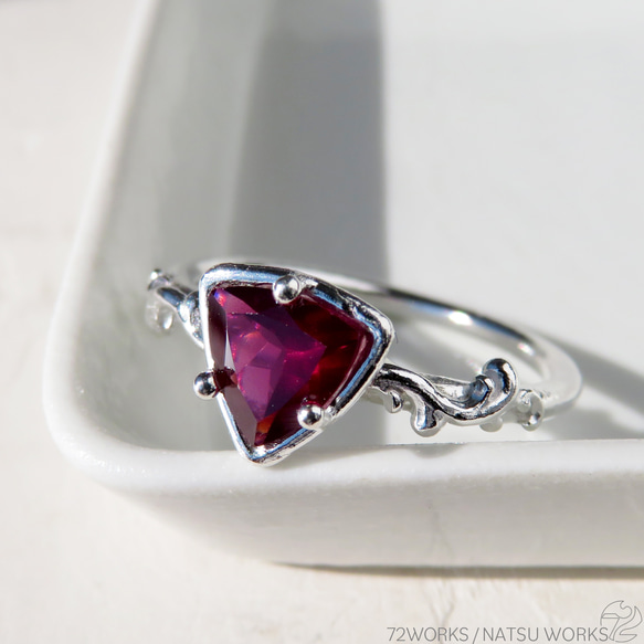 ロードライトガーネット リング / Rhodolite Garnet Ring lll 5枚目の画像