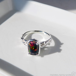 ブラックオパール リング / Ethiopian Black Opal Ring ll 7枚目の画像