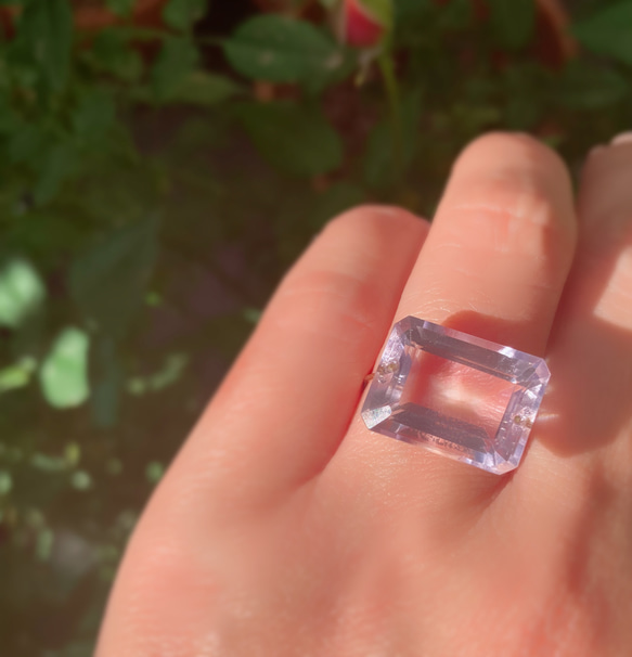 Prana candy gem ✴︎大粒✴︎ローズドフランスアメジスト✴︎k14gfリング 10枚目の画像