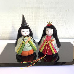 塩沢織木目込人形 雛人形「 桃香雛」B 単品（台・木札付き）別売：雪洞