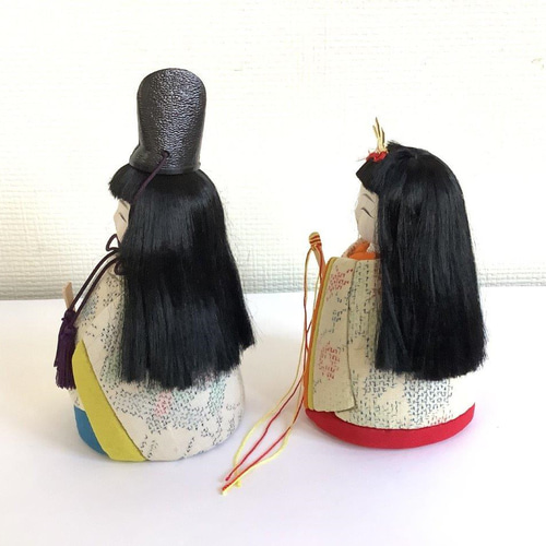 塩沢織木目込人形 雛人形「まどか雛」B 単品（台・木札付き