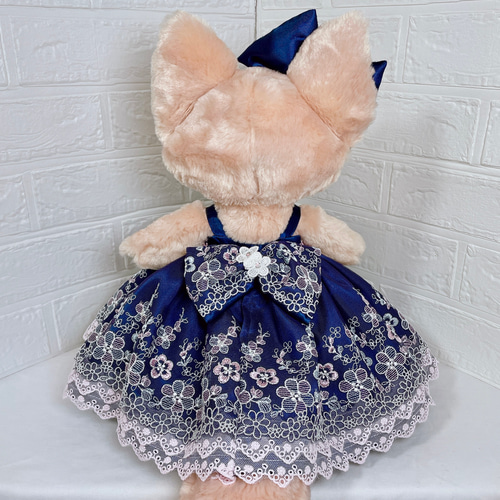 リーナベル　モノトーンドレスコスチューム（ボンネット付き） リーナベル 服 着せ替え コスチューム ボンネット付フリルドレス