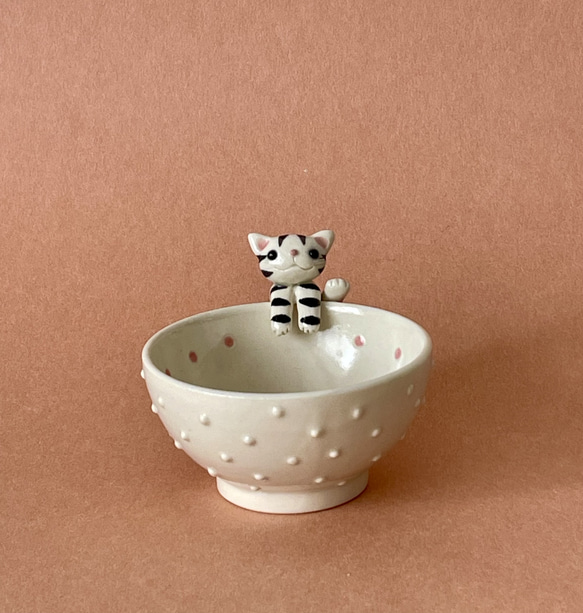 猫とぐい呑み(キジトラ猫) おちょこ・ぐい呑み・徳利 ulalaneko 通販